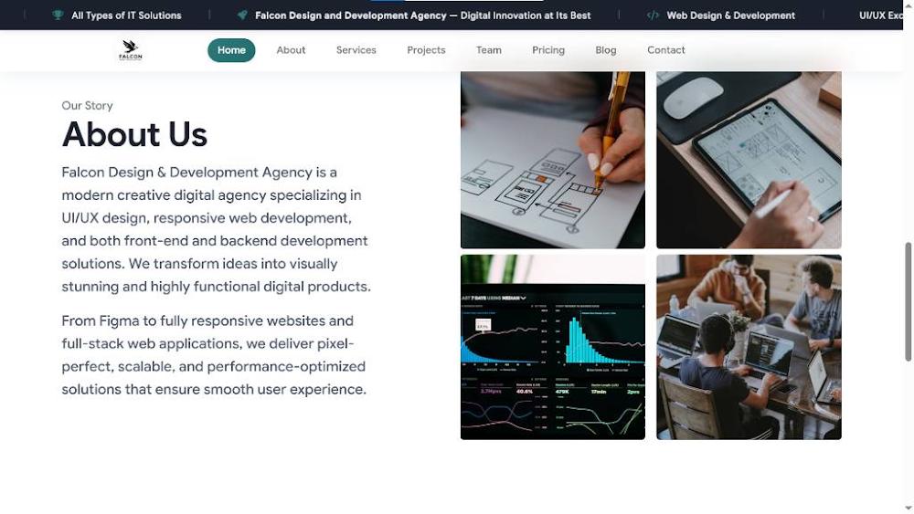 Falcon Corporate Website
